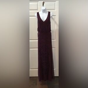 Mes Amies Boutique Plum Maxi Dress